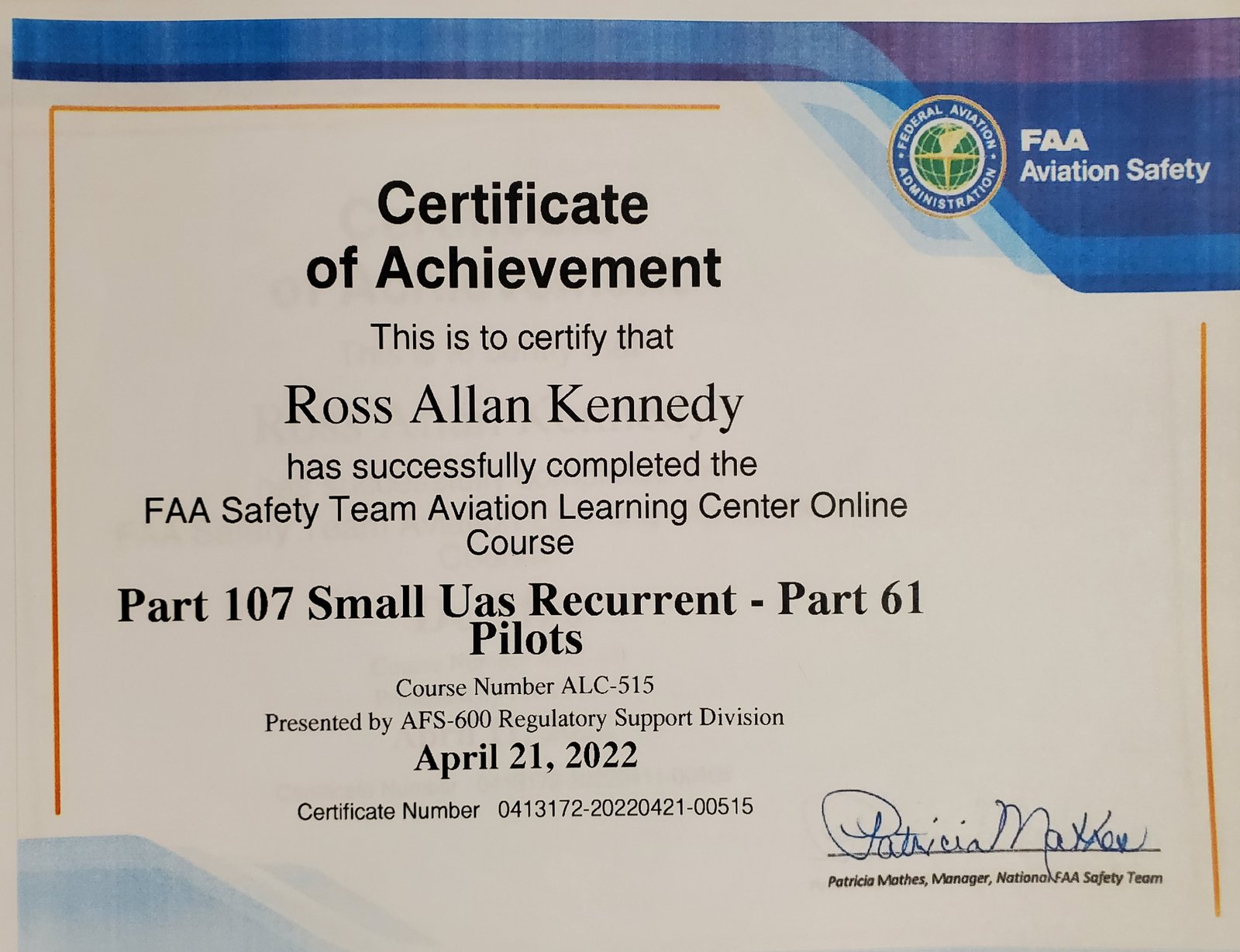UAS recurrent training
